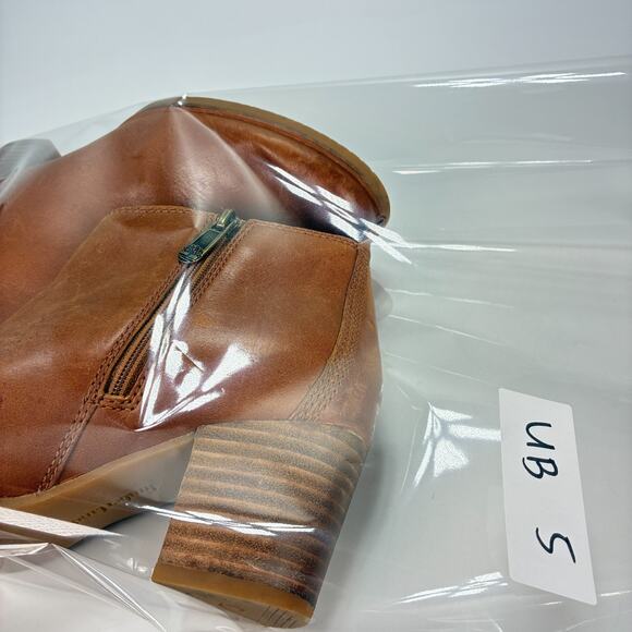 Timberland Eleonor Street Brown Tan Casual Leather Ankle Boots Women’s Size 7 - Picture 11 of 11